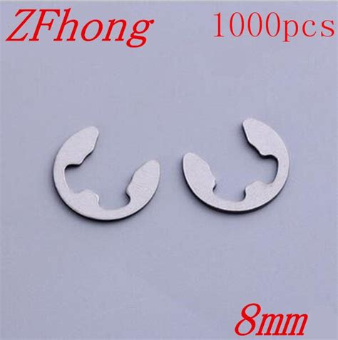 500pcs Din6799 M8 8mm Stainless Steel E Circlips Retaining Ring For