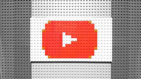 Lego Pixel Art Youtube Logo Youtube