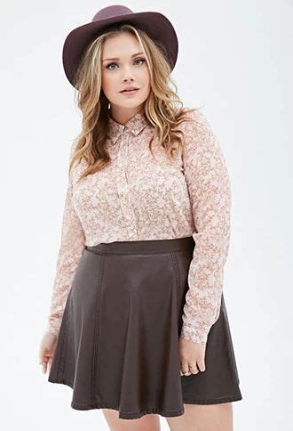 How To Be Stylish In A Plus Size Skater Skirt Outfit Ideas