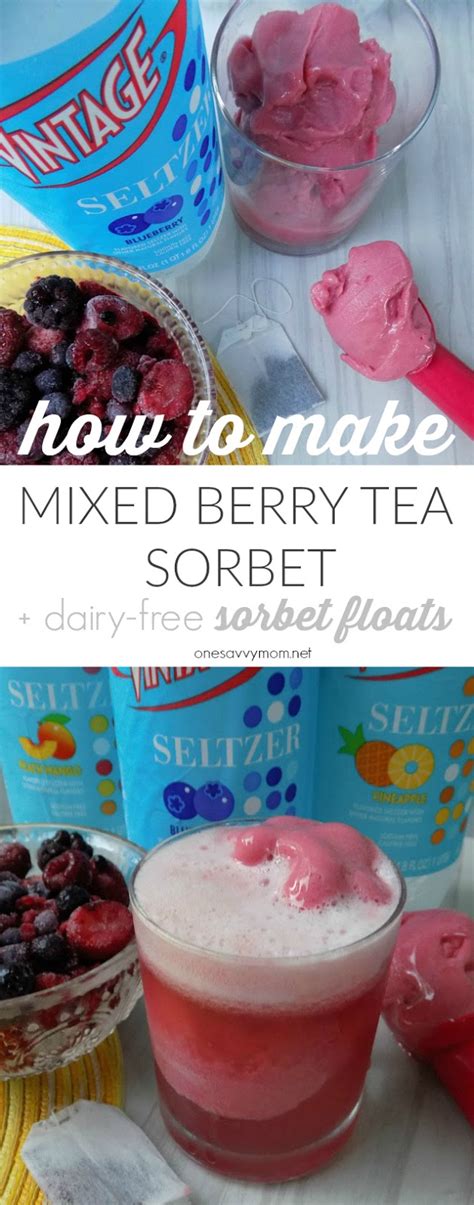 One Savvy Mom Nyc Area Mom Blog How To Make Mixed Berry Tea Sorbet