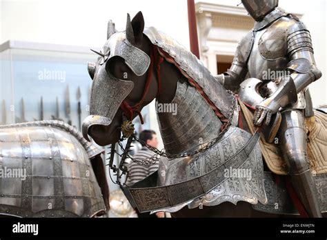 Armor For Combat Plate Armour For Man And Horse Europe Stock Photo