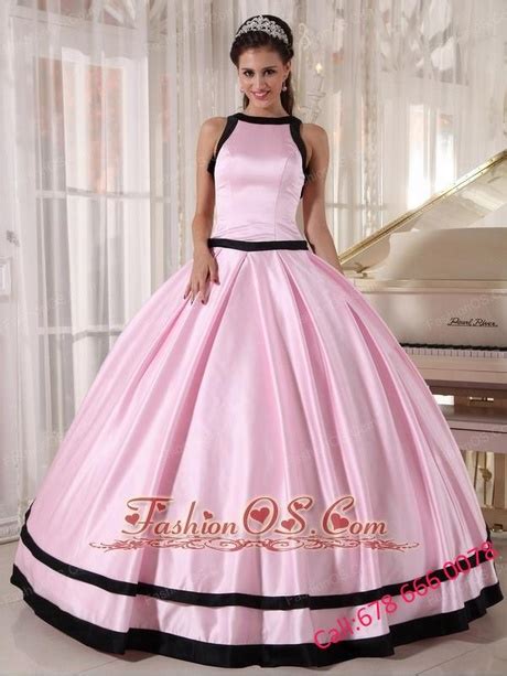 Quinceanera Dresses Pink And Black