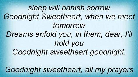 Bing Crosby Good Night Sweetheart Lyrics1 Youtube