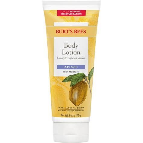 Burts Bees Butter Body Lotion For Dry Skin With Cocoa And Cupuau 6 Oz