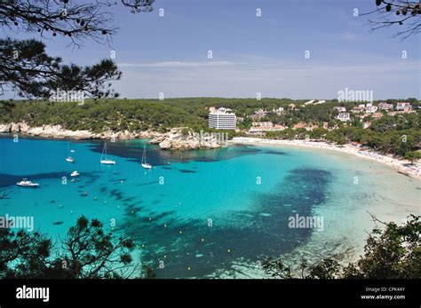 View Of Bay From Mirador De Sa Punta Cala Santa Galdana Menorca