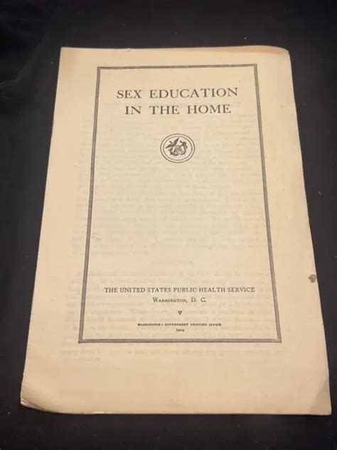 Vintage Sex Education In The Home Pamphlet 1924 Fd12 3499 Picclick