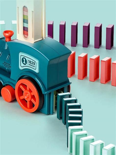 Domino Train Blocks Set Building And Stacking Toy 50 Off