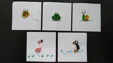 5 Animales De Filigrana Fáciles Parte 2 Quilling Animals Youtube