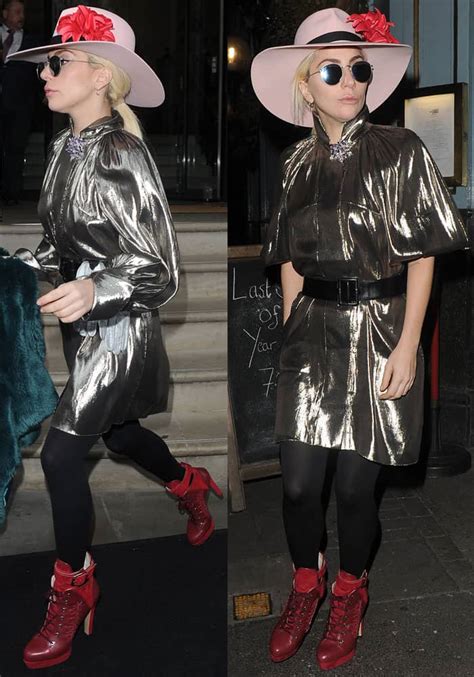 Lady Gaga Visits Youth In Rebecca Björnsdotter Tove Boots