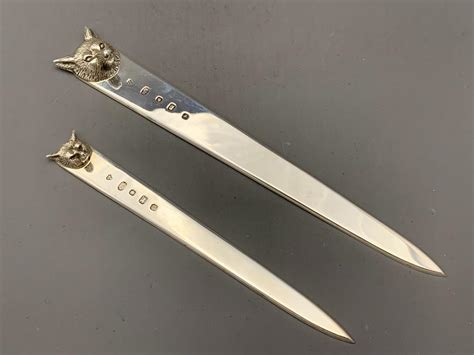 silver letter opener fox head styles silver of hungerford