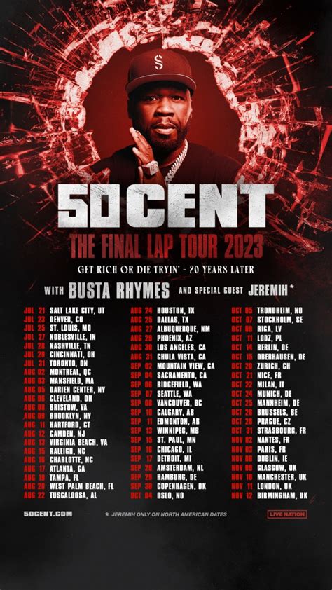 50 Cent Announces 2023 ‘final Lap Global Tour With Busta Rhymes Jeremih