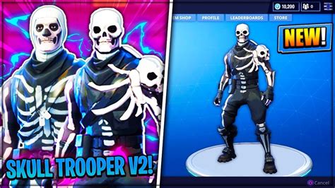 New Skull Trooper V2 Outfit Showcase Upgraded Skull Trooper Skin