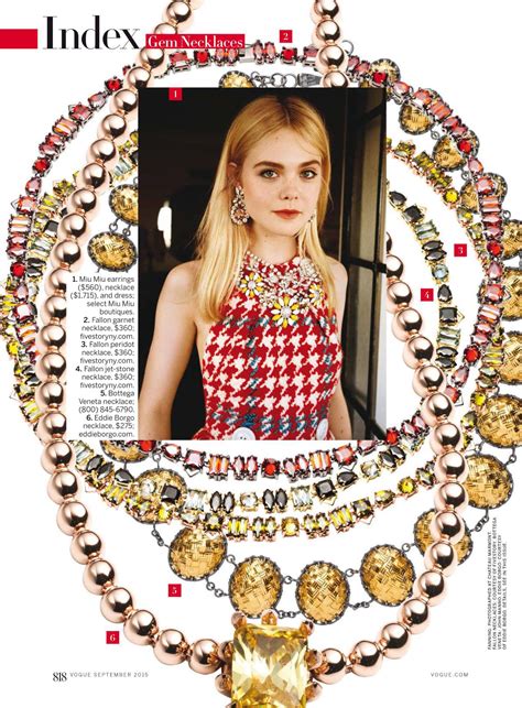 Elle Fanning Vogue Us Magazine September 2015 Gotceleb