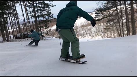 Snow Skate Session In Hakodate Nanae Snowpark Youtube