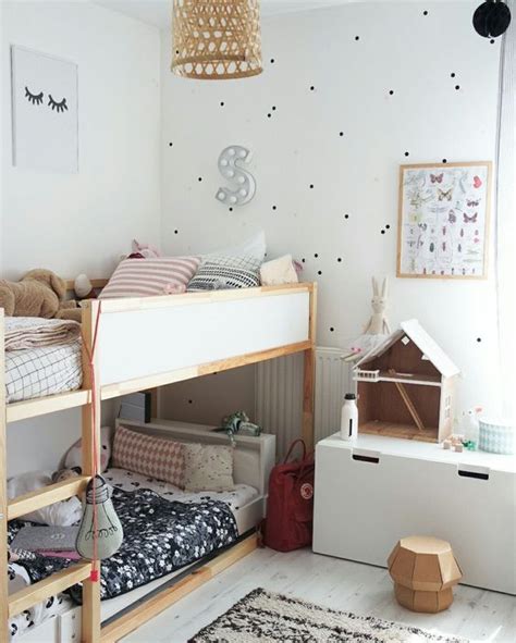 Dulce e infantil, pero con estilo. Dormitorios infantiles compartidos, ¡la familia crece ...