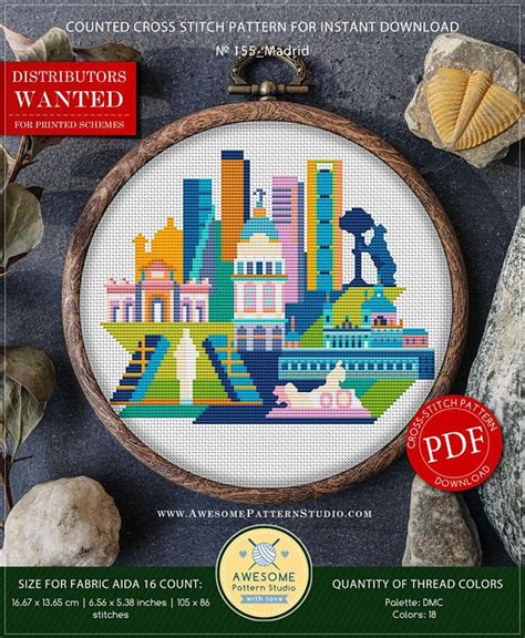 Buongiorno a tutte voi ricamine, lo so, sono stata un po assente ultimamente, anche nei commenti. Madrid P155 Embroidery Cross Stitch PDF Pattern Download ...