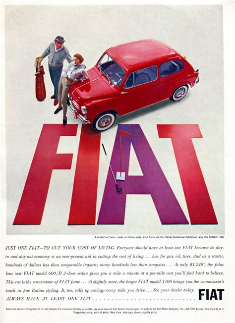 1961 Fiat Advertising Car And Driver October 1961 1961 Fia Flickr