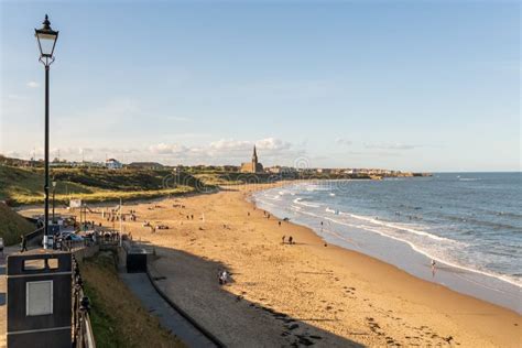 Tynemouth Longsands Beach In Northeast England On A Summer Day