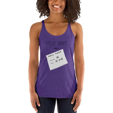 Hot Wife With A Hall Pass Tank Mfm Hotwife Swingers Fetish Sexy Funny Women S Shirt Tank Top Mfm