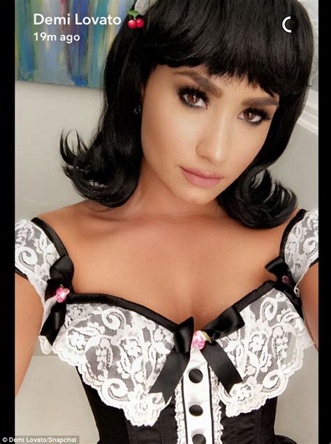 Demi Lovato Dresses Up As A Very Busty Dorothy Gale For Halloween