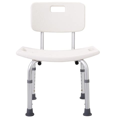 Topcobe Adjustable Shower Chair Bath Seat For Bathtubs With Aluminum