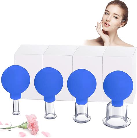 Glass Facial Cupping Set Face Cupping Set Anti Aging Fireless Vacuum Suction Cup Silicone