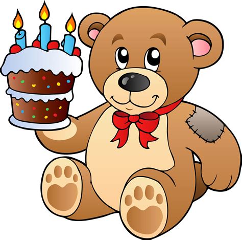 Birthday Cake Teddy Bear Clip Art Teddy Bear Cake Clipart Png
