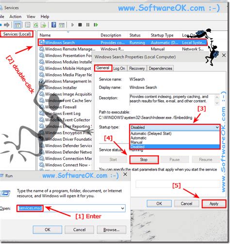 Indexing Options Windows 10