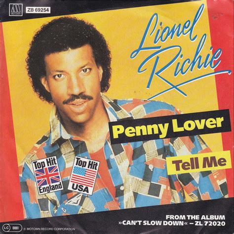 Lionel Richie Penny Lover Releases Discogs