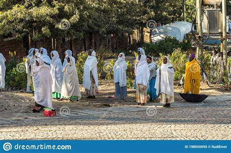 Axum Ethiopia Feb 10 2020 Mass At The Ethiopian Orthodox Church In