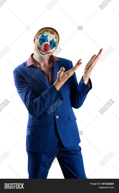 Man Clown Mask Image And Photo Free Trial Bigstock