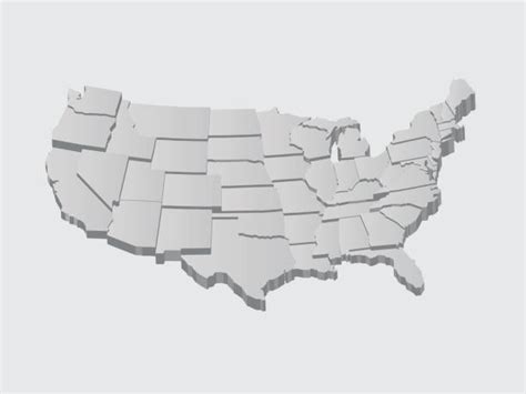 3d Map Of Usa Pic Illustrations Royalty Free Vector Graphics And Clip