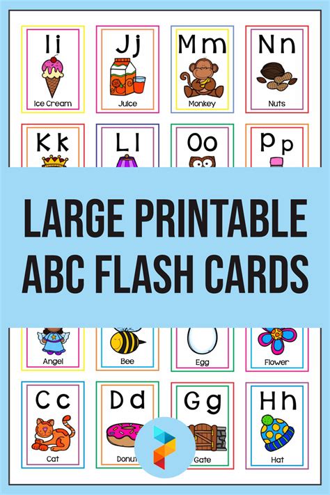 Best Large Printable Abc Flash Cards Alphabet Flash Cards The Best