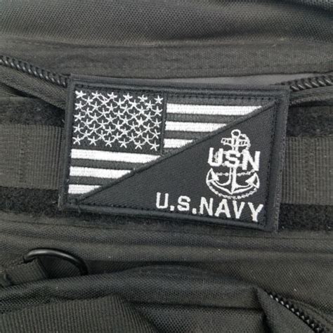 American Usa Flag Marine Usnavy Anchor Flag Military Morale Black