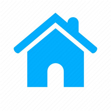 Blue Building Estate Home House Real Icon