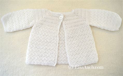 Sweet Sugar Crochet Baby Cardigan Easy Free Pattern