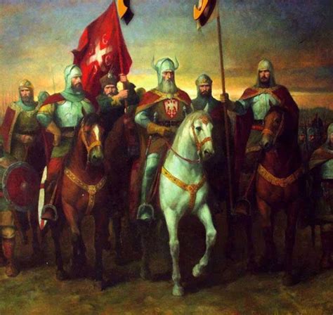Serbian Knights In Serbian Native Origin And Holy Kosovo With Their