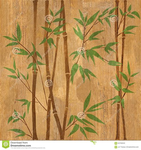 Bamboo Forest Background Seamless Background Wood Texture Stock