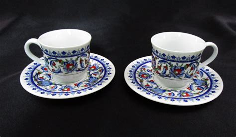Vintage Kutahya Turkish Espresso Demitasse Coffee Cup And Saucer