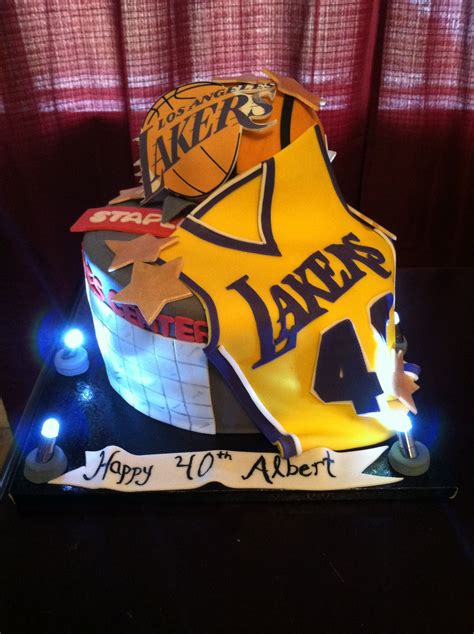 Lakers Cake Basketball Wedding Lakers Basketball Basketball Party Sports Birthday Cakes