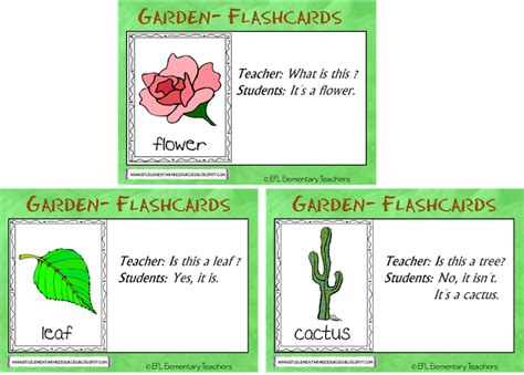 Esl Garden Flashcards Elementary Teacher Garden Theme Teaching