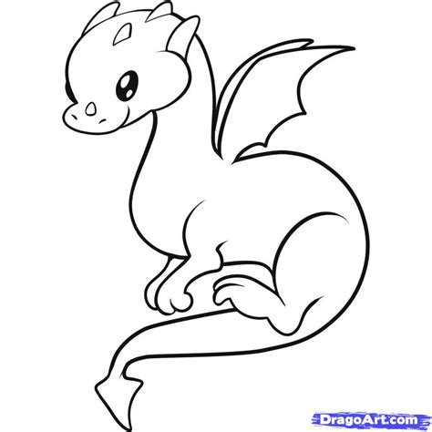 Dragon Drawing Easy For Kids Clip Art Library