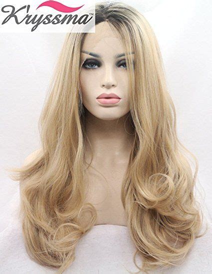 Gorgeous Ombre Blonde Lace Front Wig Realistic Synthetic Hair