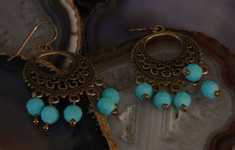 Turquoise Earring Chandelier Earring Dangle Earring Etsy