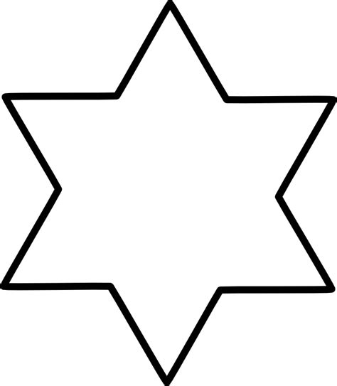 David Star Jewish Coloring Clipart Best