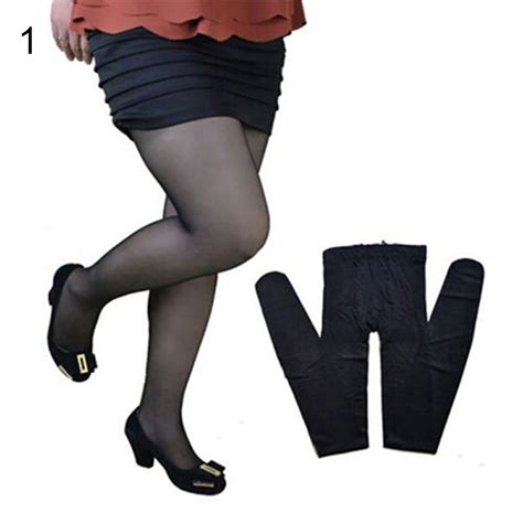besufy adult women pantyhose plus size summer flexible nylon glossy thigh stocking
