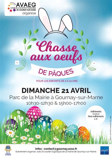 Chasses Aux œufs De Pâques Le 21 Avril 2019 à Gournay Avaeg