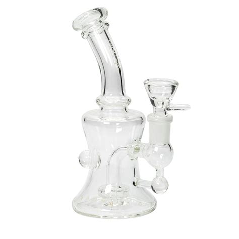 Piranha Clear Hourglass Dab Rig With Bowl 6 Leafly