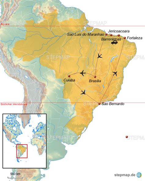 Brasilien Weltkarte Karte Von Brasilien Freeworldmaps Net Lokalzeit