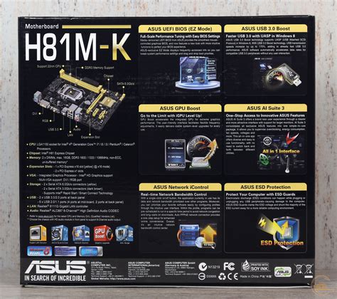 motherboard asus h81m k review and testing